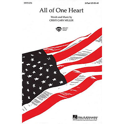 Hal Leonard All of One Heart 2-Part composed by Cristi Cary Miller