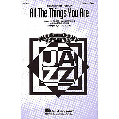 Hal Leonard All the Things You Are (from Very Warm for May) SATB arranged by Steve Zegree