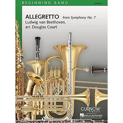 Hal Leonard Allegretto from Symphony No. 7 (Grade 1 - Score and Parts) Concert Band Level 1 Arranged by Douglas Court