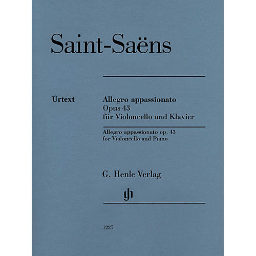 G. Henle Verlag Allegro Appassionato Op. 43 (for Cello and Piano) Henle Music Folios Series