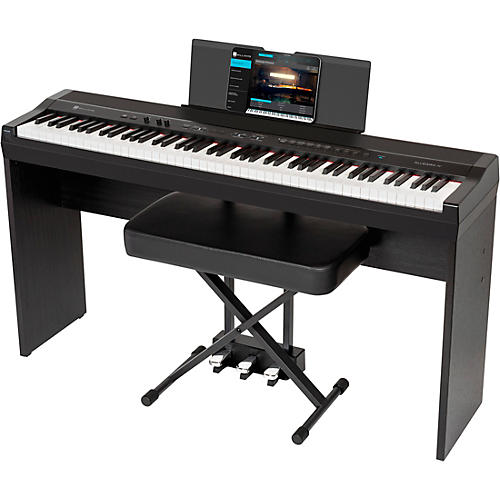 Williams Allegro IV In-Home Pack Digital Piano With Stand, Bench & Piano-Style Pedal Condition 1 - Mint Black