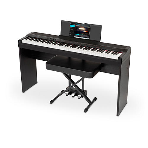Williams Allegro IV In-Home Pack Digital Piano With Stand, Bench & Piano-Style Pedal - Black
