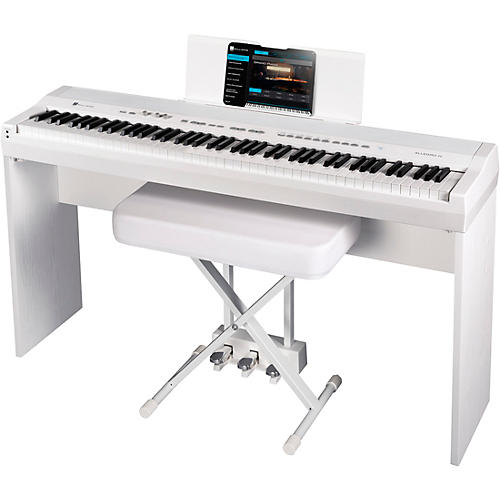 Williams Allegro IV In-Home Pack Digital Piano With Stand, Bench & Piano-Style Pedal - White
