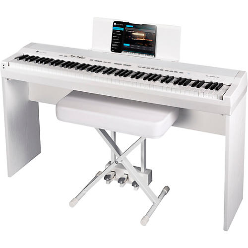 Williams Allegro IV In-Home Pack Digital Piano With Stand, Bench and Piano-Style Pedal Condition 1 - Mint White