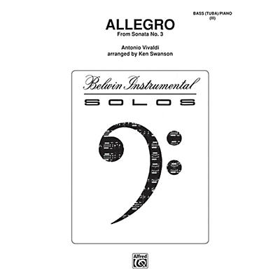 Alfred Allegro for Tuba By Antonio Vivaldi / arr. Kenneth Swanson Book