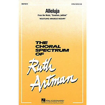 Hal Leonard Alleluja 2-Part arranged by Ruth Artman