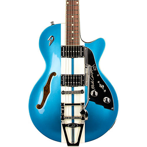 Duesenberg USA Alliance Mike Campbell 30th Anniversary Electric Guitar Catalina Blue and White