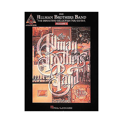 Hal Leonard Allman Bros Definitive Collection Volume 1 Guitar Tab Songbook