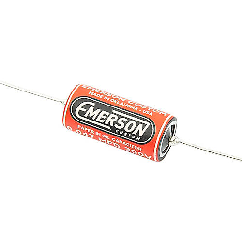 Allparts Allparts Emerson Custom Paper-in-Oil Capacitors 0.047uf Red & Cream, Single