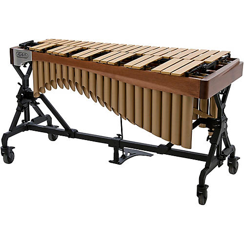 Adams Alpha Series 3.0 Octave Vibraphone, Silver Bars Motor Traveler Frame Walnut Rails Satin Gold Resonators