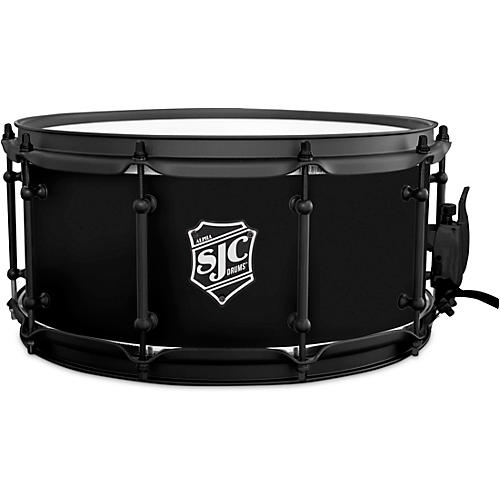 SJC Drums Alpha Steel Black Snare 14 x 6.5 in.