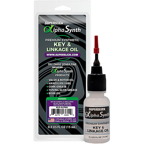 Superslick AlphaSynth Key and Linkage Synthetic Oil Lubricant 0.5 oz.