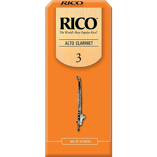 Rico Alto Clarinet Reeds, Box of 25 Strength 3