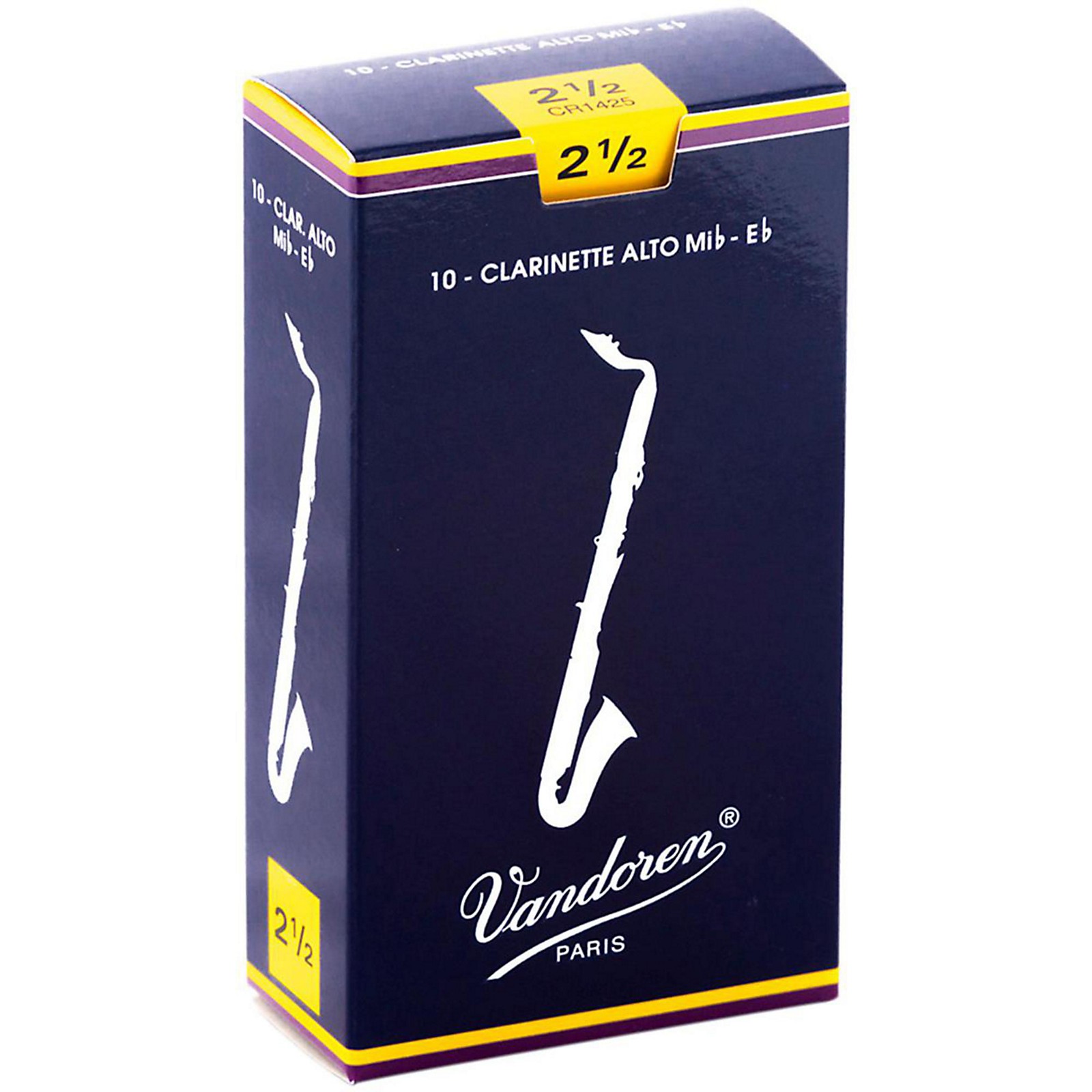 Vandoren Alto Clarinet Reeds Strength 2.5 Box of 10 | Musician's Friend