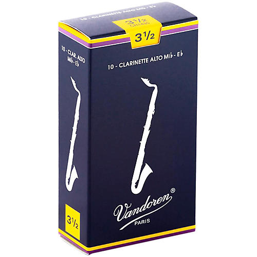 Vandoren Alto Clarinet Reeds Strength 3.5 Box of 10