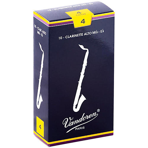 Vandoren Alto Clarinet Reeds Strength 4 Box of 10