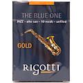 Rigotti Alto Saxophone Reed, Gold Jazz Cut 3.5 Medium 10 Pack2.5 Strong 10 Pack
