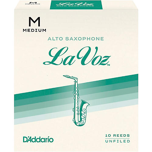 La Voz Alto Saxophone Reeds Medium Box of 10