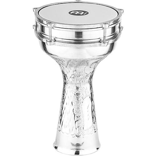 MEINL Aluminum Hand-Hammered Darbuka Silver 8 in.