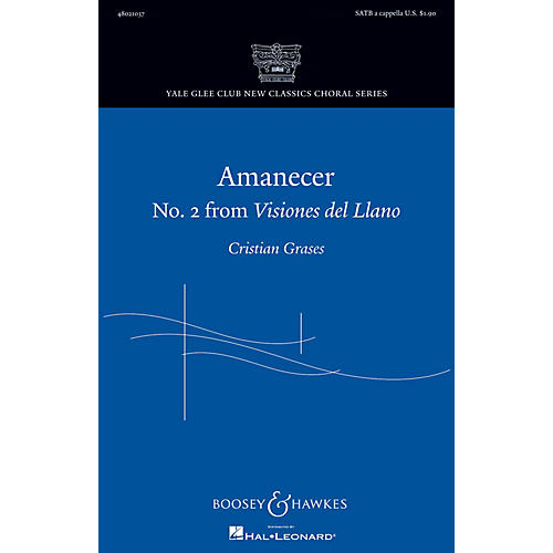 Boosey and Hawkes Amanecer SATB a cappella composed by Cristian Grases