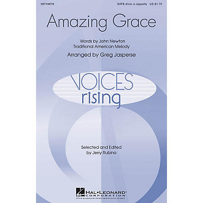 Hal Leonard Amazing Grace SATB DV A Cappella arranged by Greg Jasperse