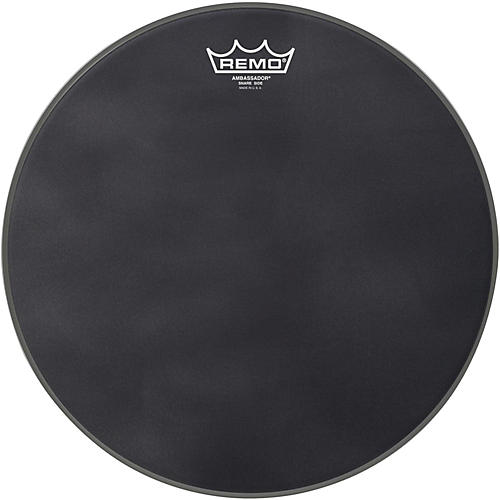 Remo Ambassador Black Suede Snare Side Drum Head Condition 1 - Mint Matte Black 14