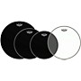 Remo Ambassador Standard Resonant Pro Pack with Free 14 in. Ambassador Hazy Snare-Side Drum Head Ebony