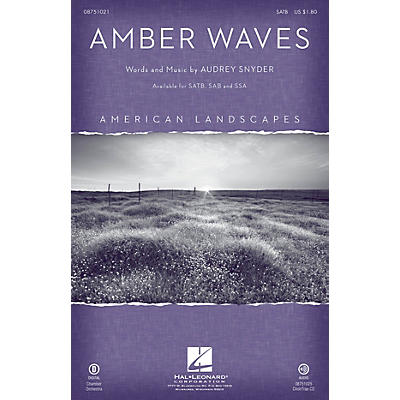 Hal Leonard Amber Waves (from American Landscapes) SATB composed by Audrey Snyder