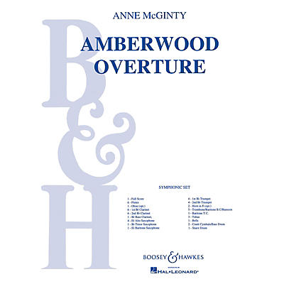 Boosey and Hawkes Amberwood Overture (Full Score) Concert Band Composed by Anne McGinty