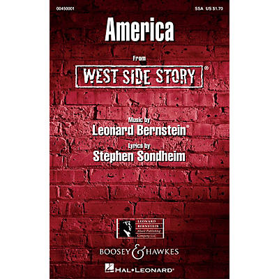 Leonard Bernstein Music America (from West Side Story) SSA Arranged by William Stickles