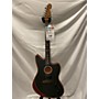 Used Fender American Acoustasonic Jazzmaster Acoustic Electric Guitar Flat Black