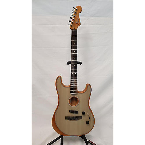 Fender American Acoustasonic Stratocaster Acoustic Electric Guitar Trans Sonic Blue