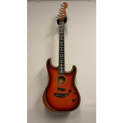 Fender American Acoustasonic Stratocaster Acoustic Electric Guitar 2 Color Sunburst
