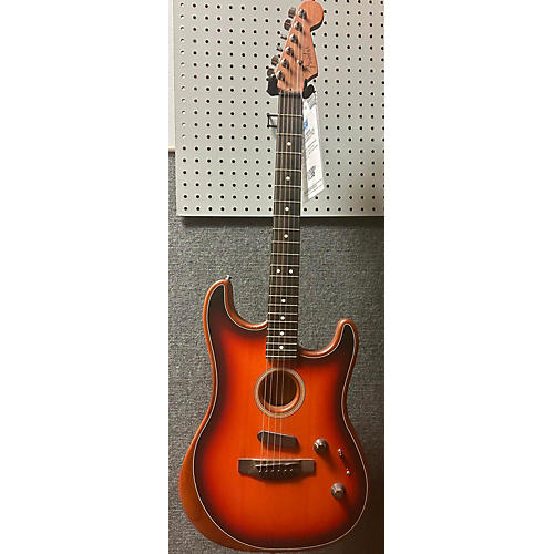 Fender American Acoustasonic Stratocaster Acoustic Electric Guitar Sunburst