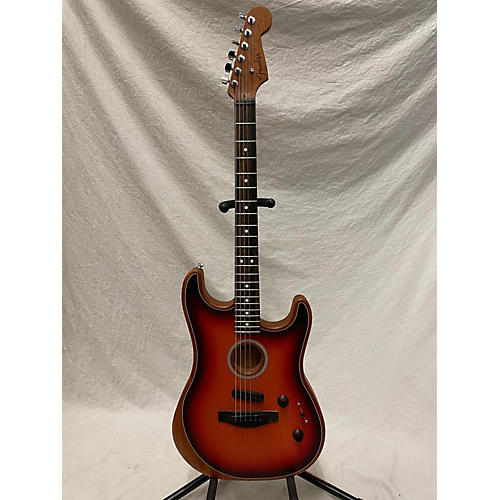 Fender American Acoustasonic Stratocaster Acoustic Electric Guitar 2 Color Sunburst