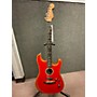 Used Fender American Acoustasonic Stratocaster Acoustic Electric Guitar Dakota Red