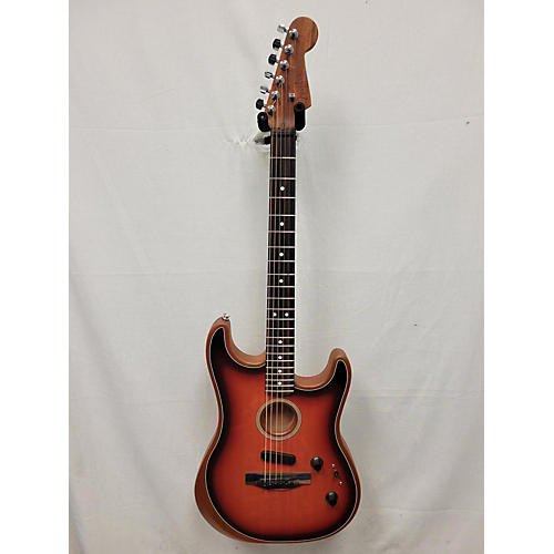 Fender American Acoustasonic Stratocaster Acoustic Electric Guitar 3 Tone Sunburst