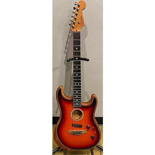 Fender American Acoustasonic Stratocaster Acoustic Electric Guitar suburst
