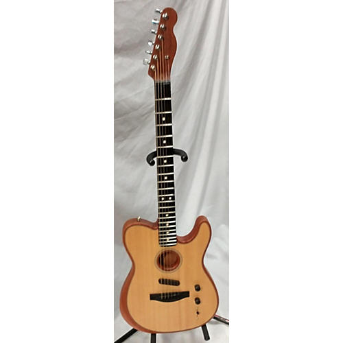 Fender American Acoustasonic Telecaster Acoustic Electric Guitar Natural