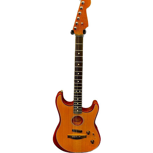 Fender American Acoustasonic Telecaster Acoustic Electric Guitar Antique Natural