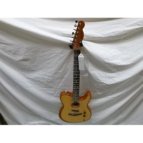 Fender American Acoustasonic Telecaster Acoustic Electric Guitar Natural