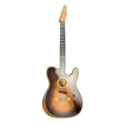 Fender American Acoustasonic Telecaster Acoustic Electric Guitar Sunburst