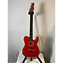 Used Fender American Acoustasonic Telecaster Acoustic Electric Guitar Red