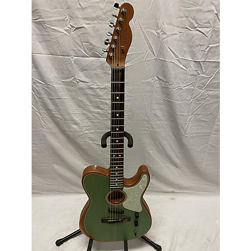 Fender American Acoustasonic Telecaster Acoustic Electric Guitar Surf Green