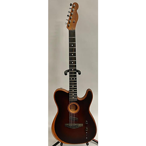 Fender American Acoustasonic Telecaster Acoustic Electric Guitar Mahogany