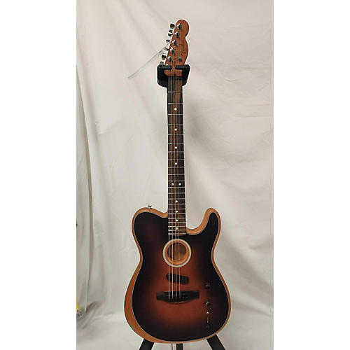 Fender American Acoustasonic Telecaster Acoustic Electric Guitar 2 Tone Sunburst