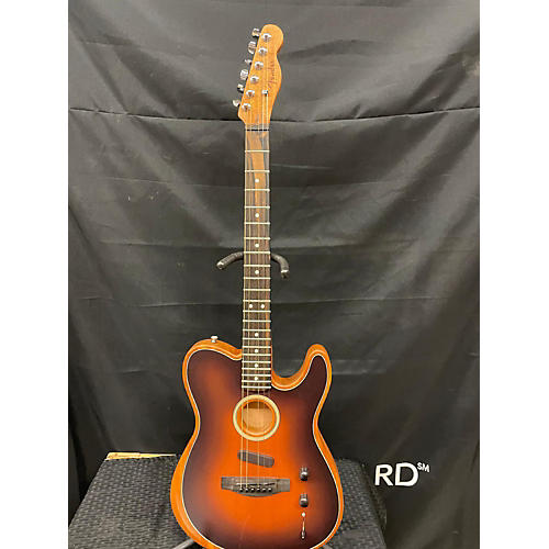 Fender American Acoustasonic Telecaster Acoustic Electric Guitar 2 Color Sunburst