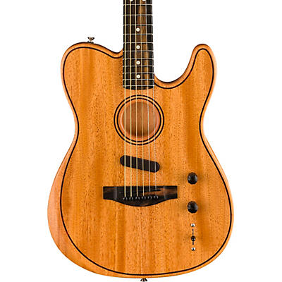 Fender American Acoustasonic Telecaster All-Mahogany Acoustic-Electric Guitar