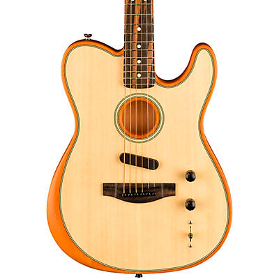 Fender American Acoustasonic Telecaster Ebony Fingerboard Acoustic-Electric Guitar