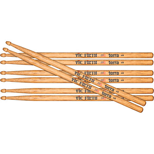 Vic Firth American Classic 5AT TerraTM Series Buy 3 Get 1 Free 5B Wood